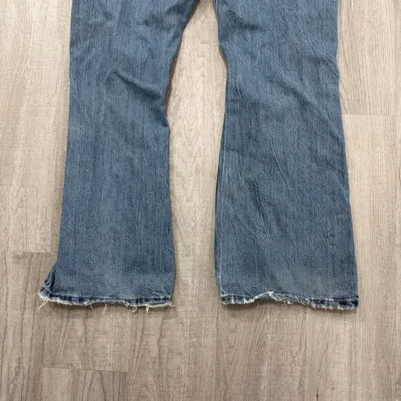 Vintage Levis 527 Low Boot Cut Jeans Men's 34x30 Blue Faded Cowboy Western y2k - Picture 11 of 16